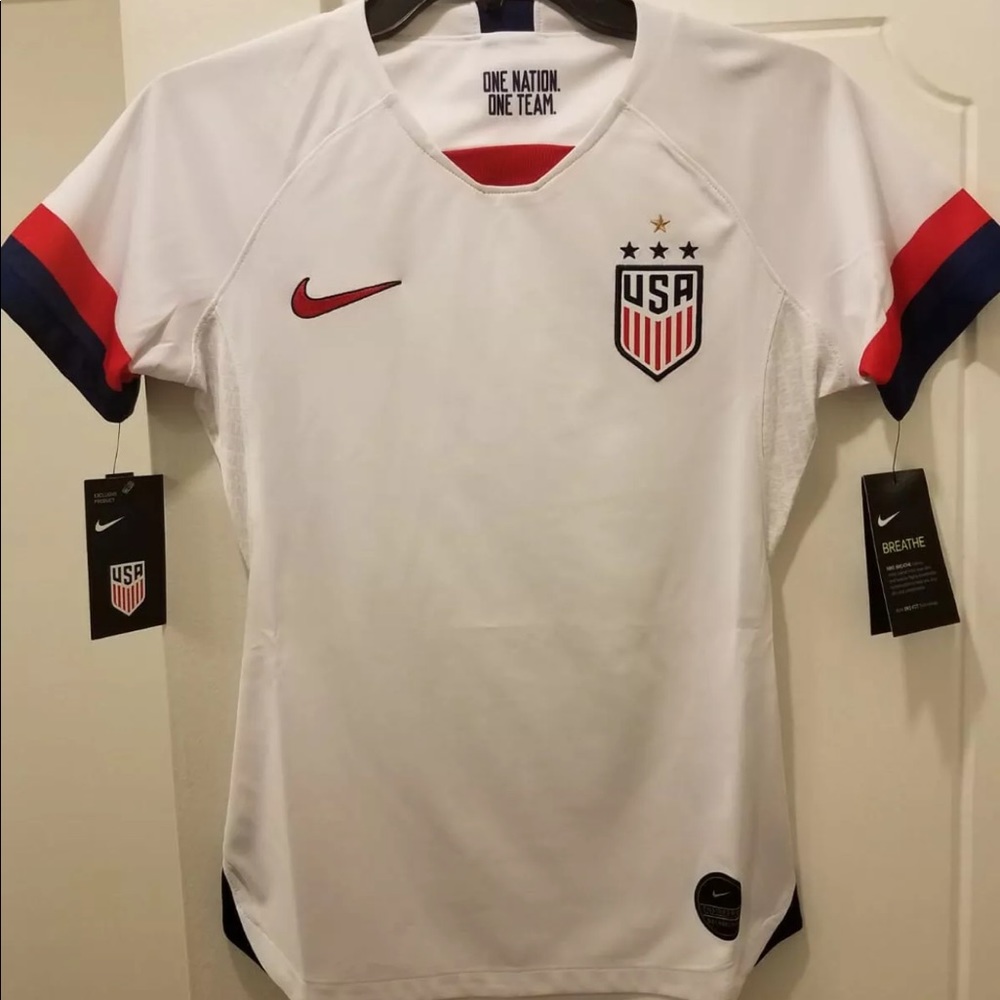 USA Womens 4 Star Soccer Jersey (XS) World Cup